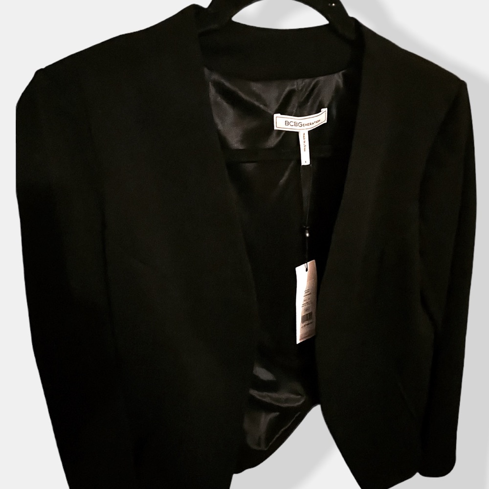 NWT BCBG WOMENS TUXEDO BLAZER JACKET (black)